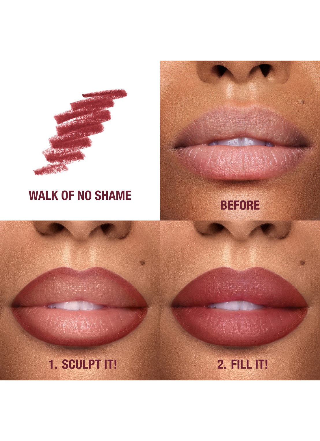 Charlotte Tilbury Lip Cheat - lipliner - detail 2 walk of no shame