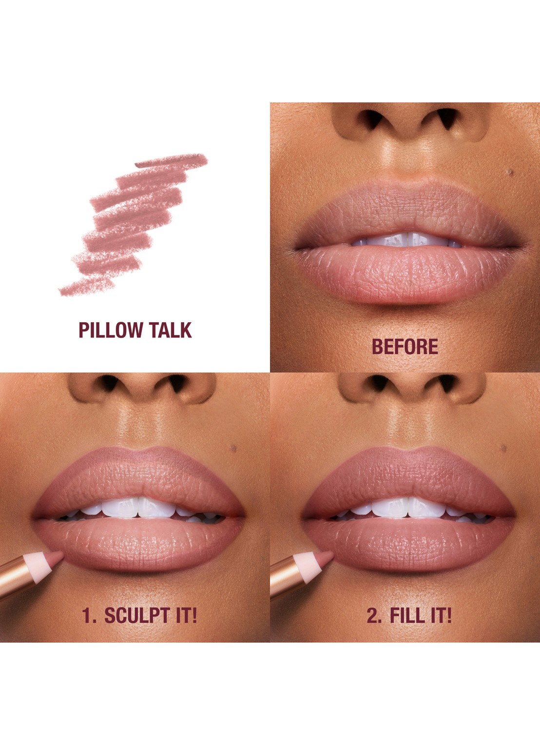 Charlotte Tilbury Lip Cheat - lipliner - detail 4 pillow talk