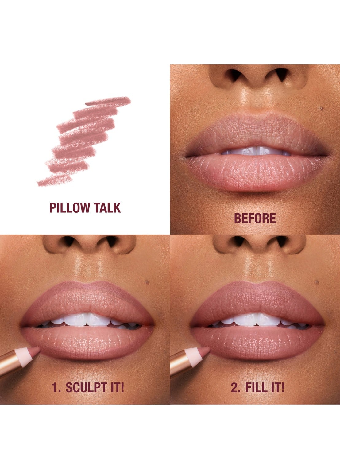 Charlotte Tilbury Lip Cheat - lipliner - detail 6 pillow talk