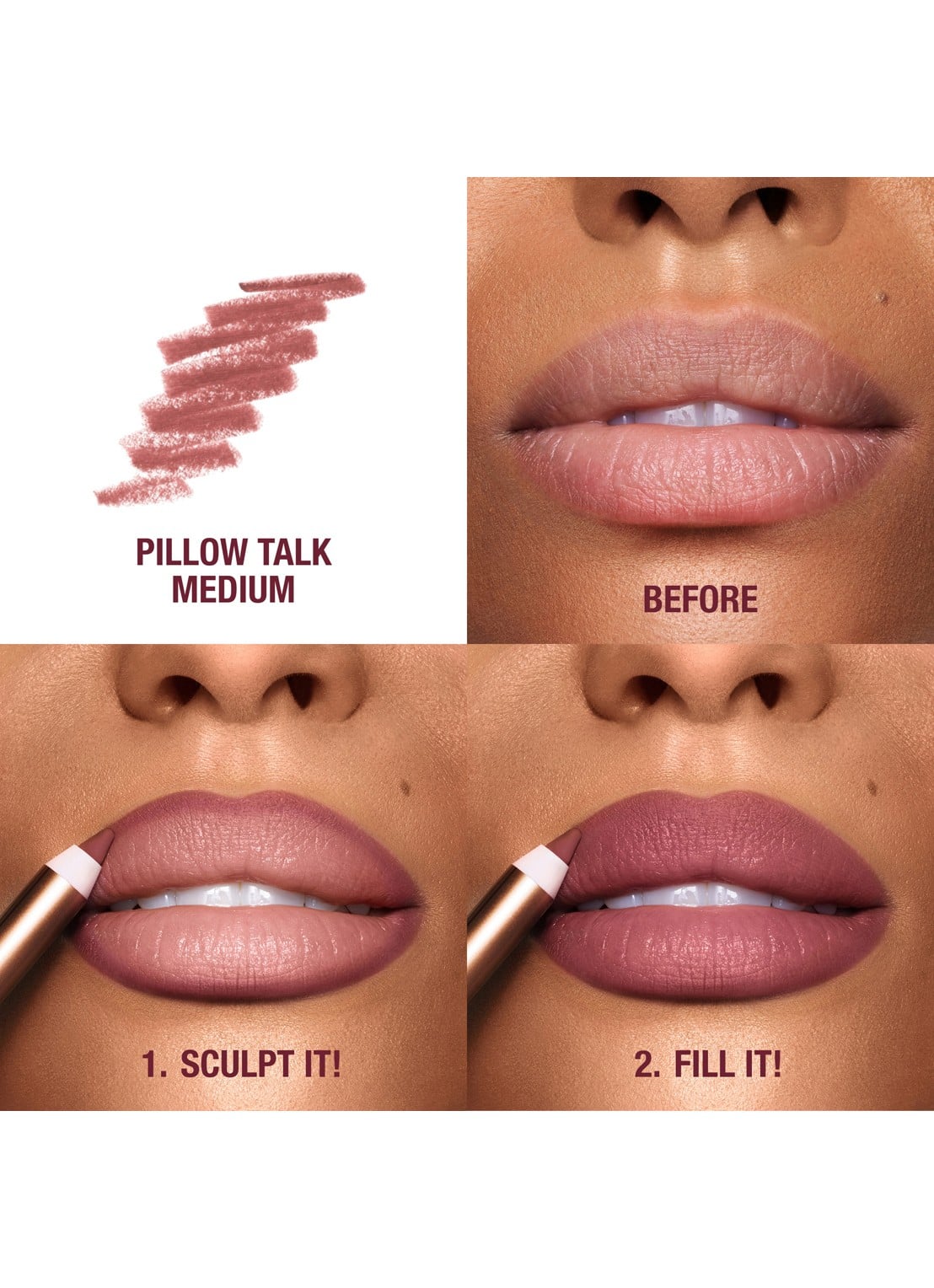 Charlotte Tilbury Lip Cheat - lipliner - detail 6 pillow talk medium