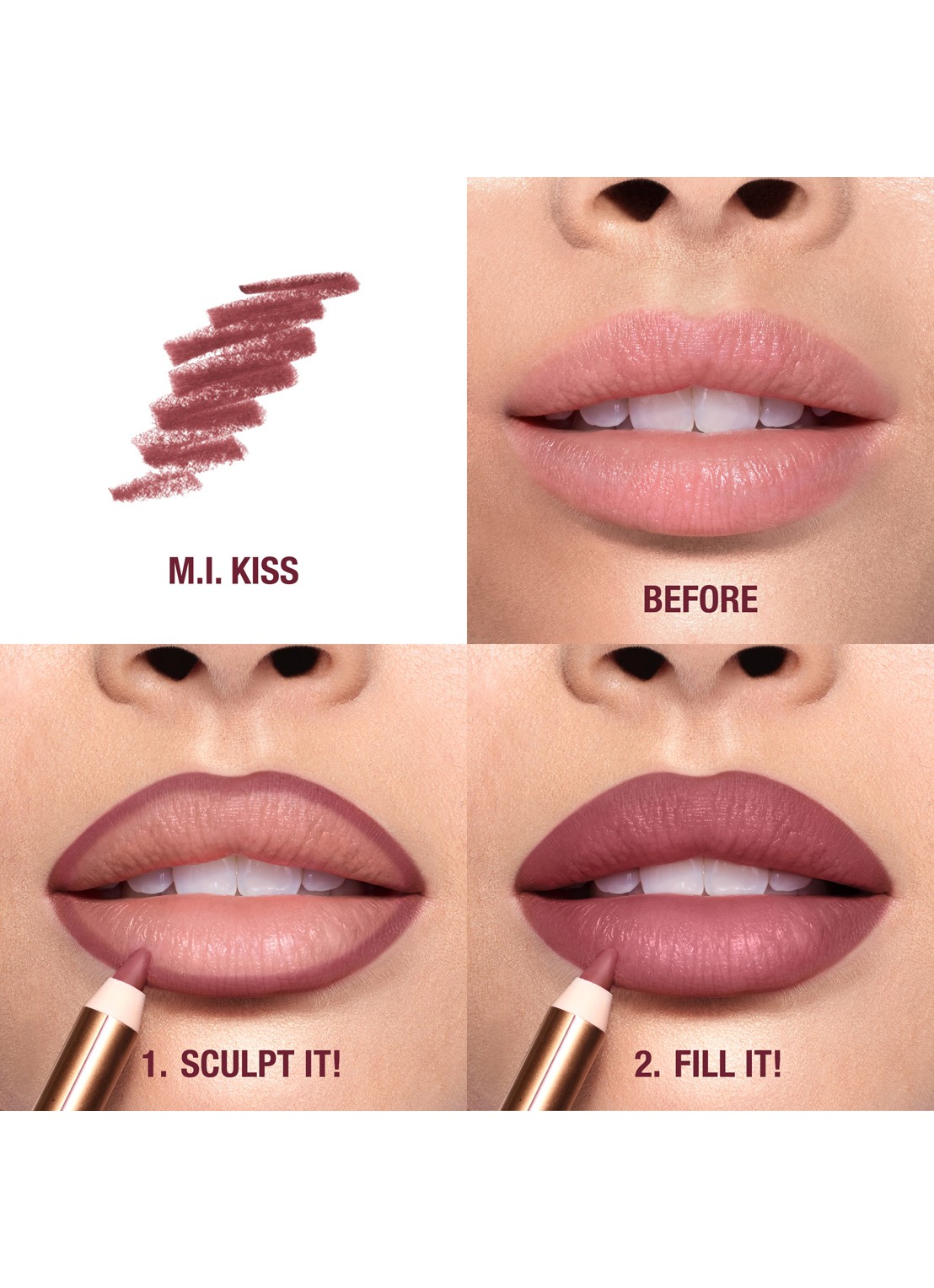 Charlotte Tilbury Lip Cheat - lipliner - detail 5 m.i. kiss
