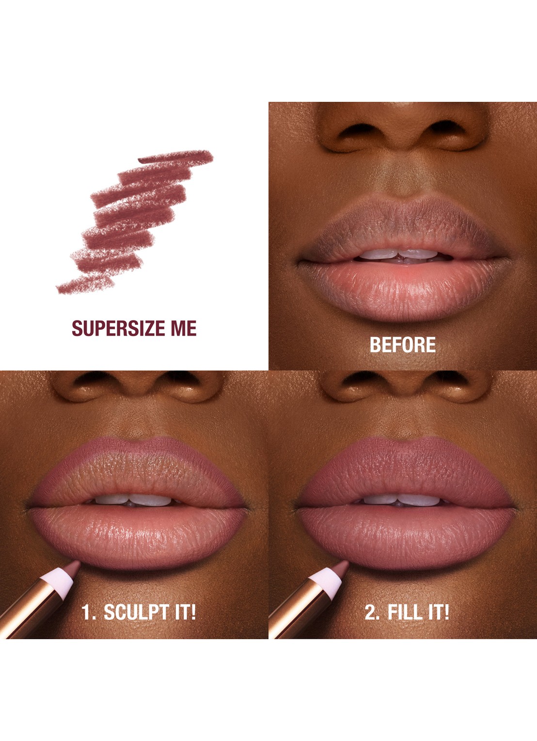 Charlotte Tilbury Lip Cheat - lipliner - detail 3 supersize me