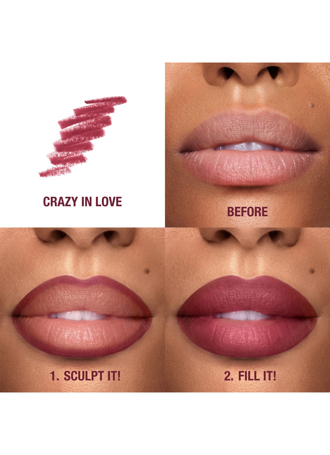 Charlotte Tilbury Lip Cheat - lipliner - detail 2 crazy in love