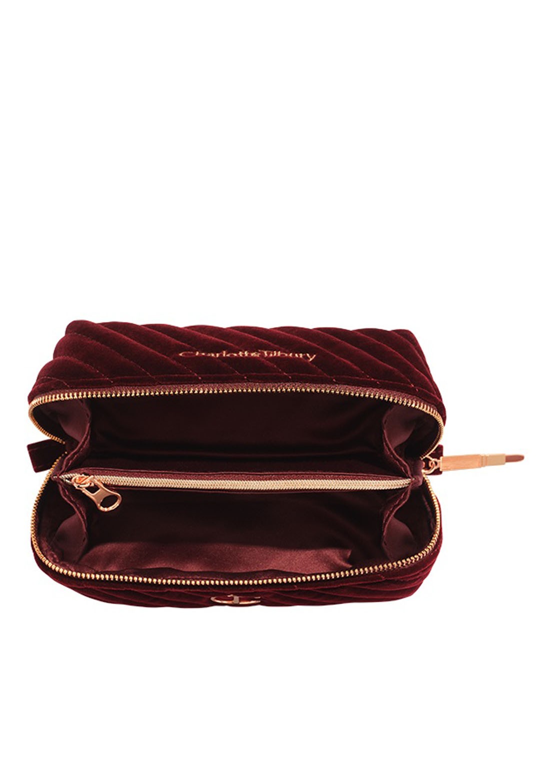 Charlotte Tilbury Makeup Bag Of Dreams - make-up tas - voorkant 2 bordeauxrood
