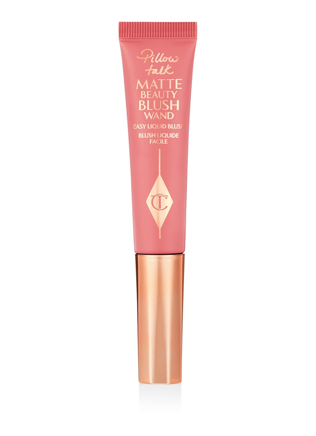 Charlotte Tilbury Matte Beauty Blush Wand - vloeibare blush - voorkant 5 pillow talk