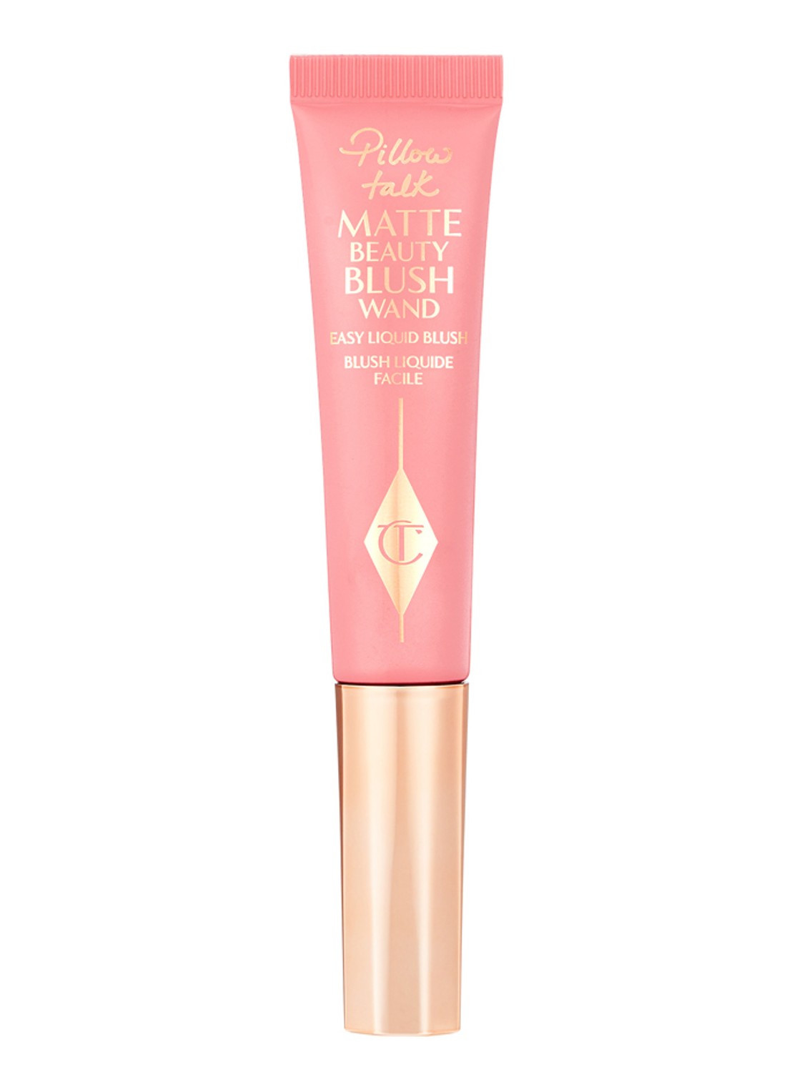 Charlotte Tilbury Matte Beauty Blush Wand - vloeibare blush - voorkant 5 pillow talk pink pop
