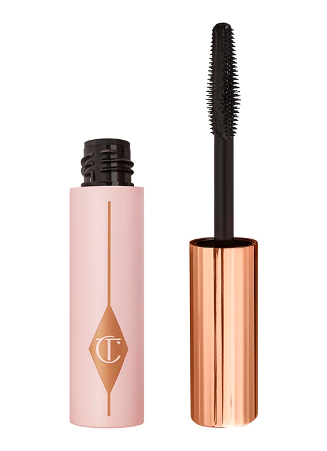 Charlotte Tilbury Mini Pillow Talk Push Up Lashes! -  travel size mascara - voorkant super black