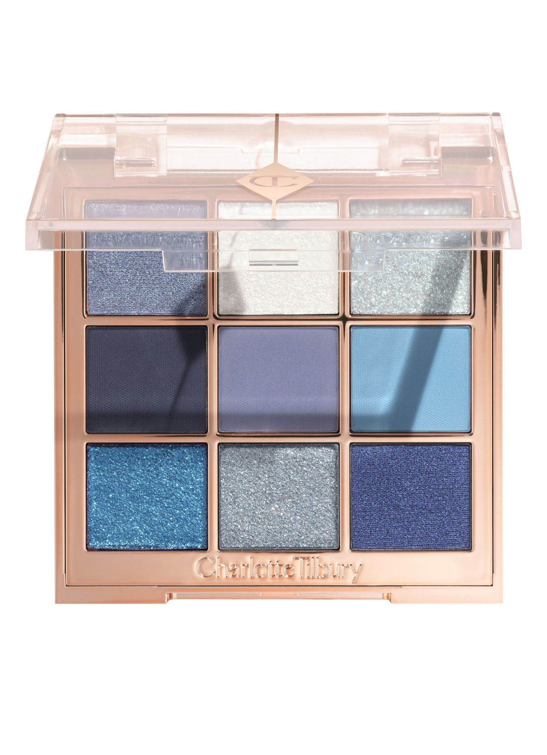 Charlotte Tilbury Palette Of Beautifying Eye Trends - oogschaduwpalette  - voorkant denim dimension