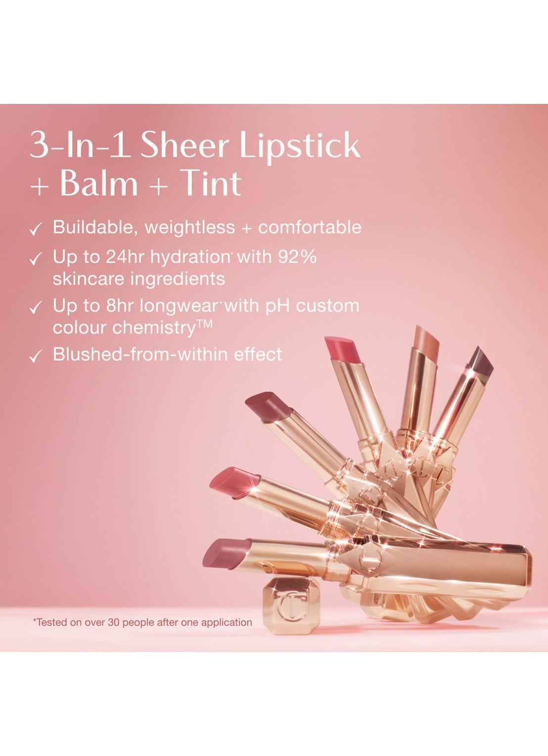 Charlotte Tilbury Pillow Talk Blush Balm - lipstick - detail 6 blushed jam