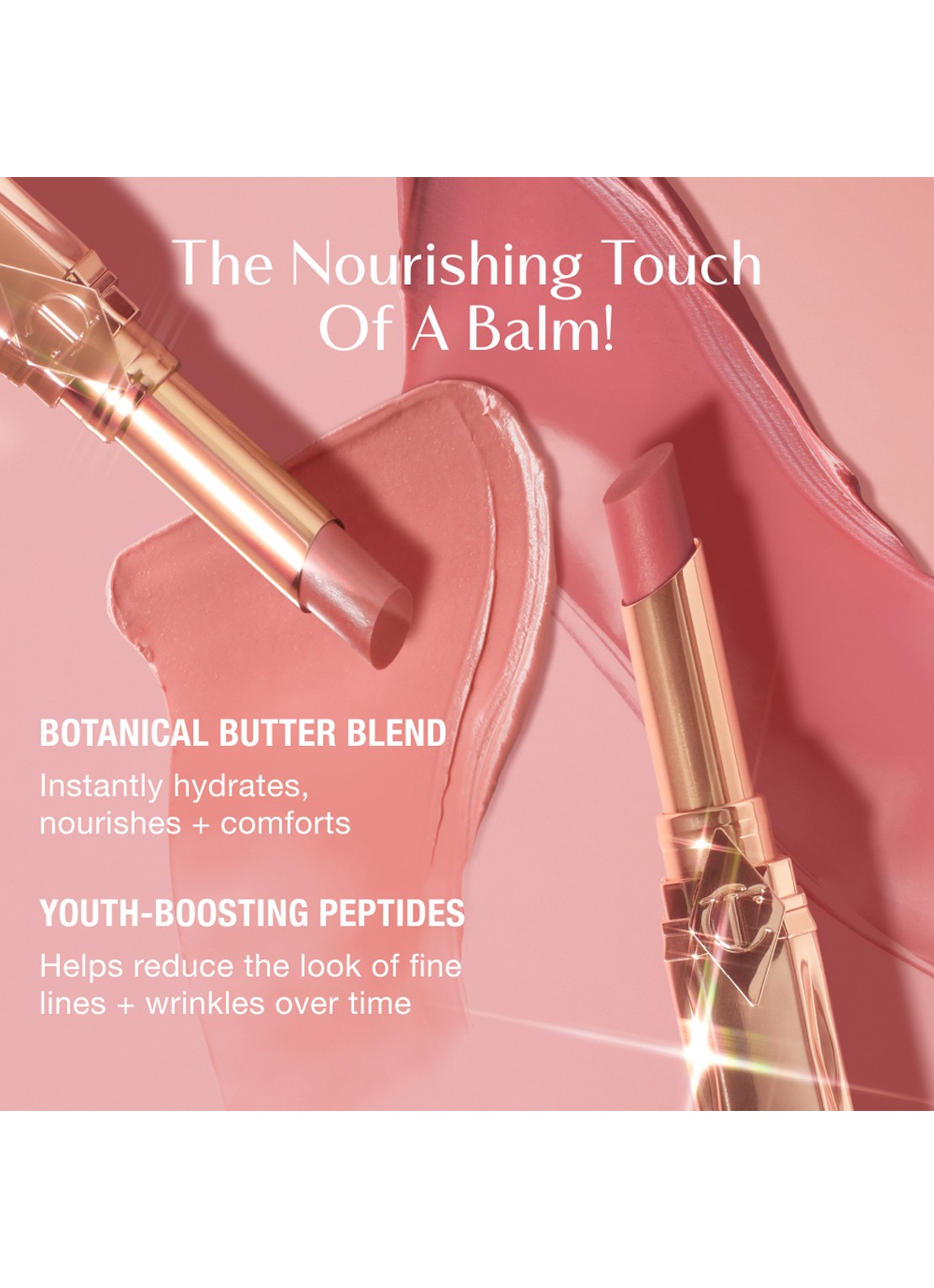 Charlotte Tilbury Pillow Talk Blush Balm - lipstick - detail 5 blushed rose