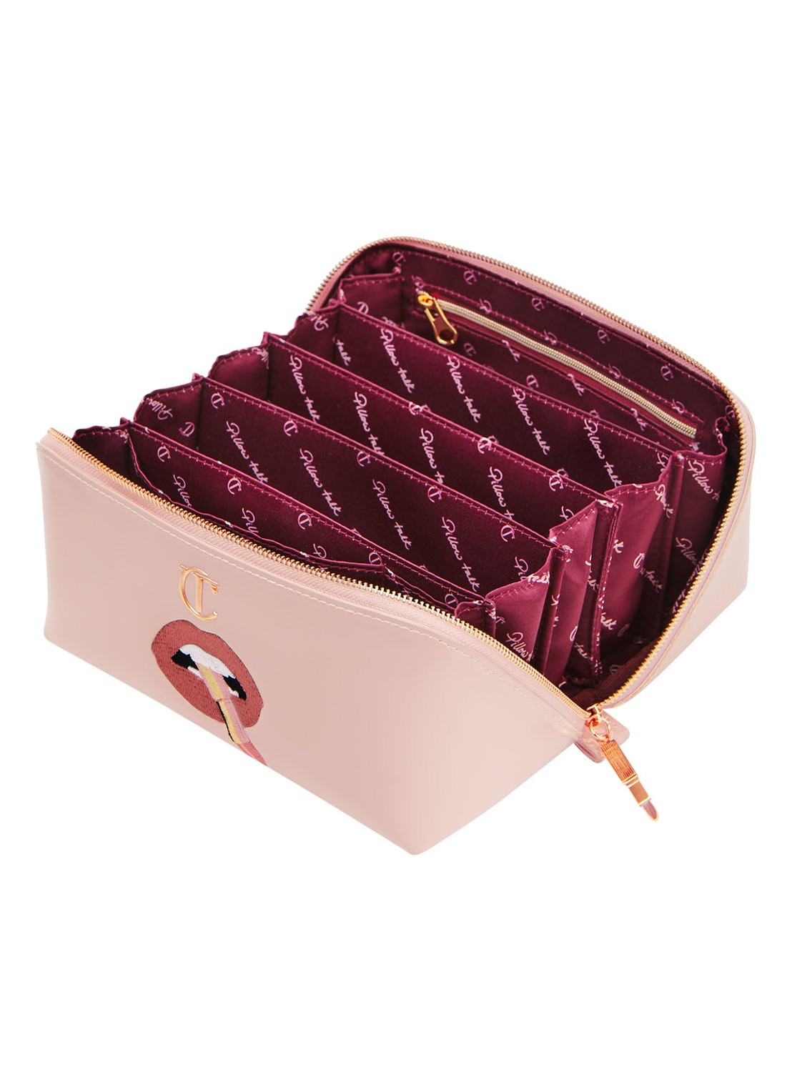 Charlotte Tilbury Pillow Talk Makeup Organiser Bag - make-up tas - voorkant 6 pillow talk pink