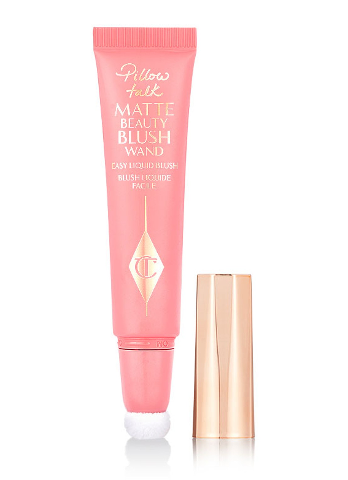 Charlotte Tilbury Pillow Talk Matte Beauty Blush Wand - vloeibare blush - voorkant pink pop