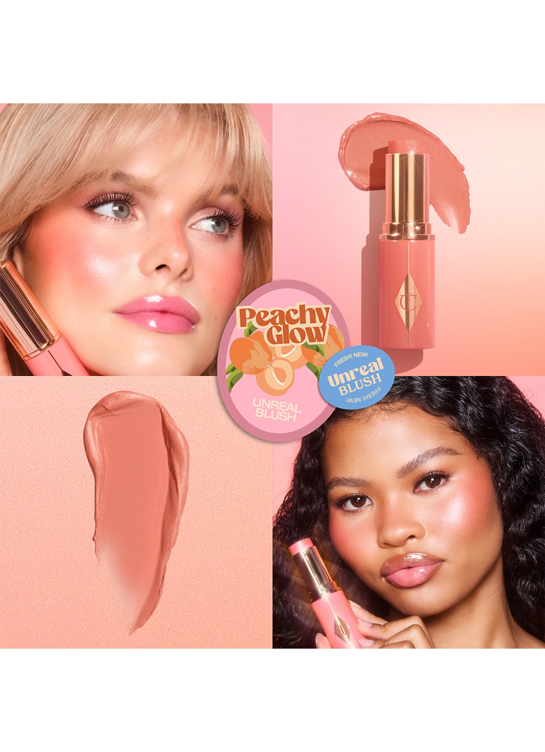 Charlotte Tilbury Unreal Blush Healthy Glow Stick - blush - detail 4 peachy glow