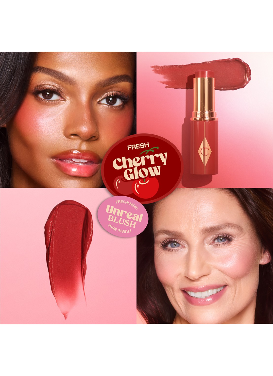 Charlotte Tilbury Unreal Blush Healthy Glow Stick - blush - detail 4 cherry glow