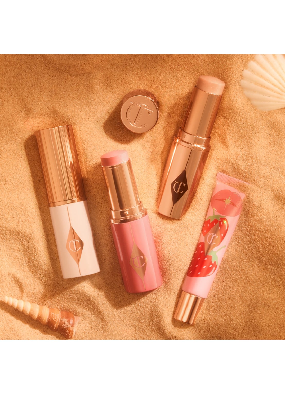 Charlotte Tilbury Unreal Highlighter Fresh Healthy Glow Stick - detail 2 glazed goddess