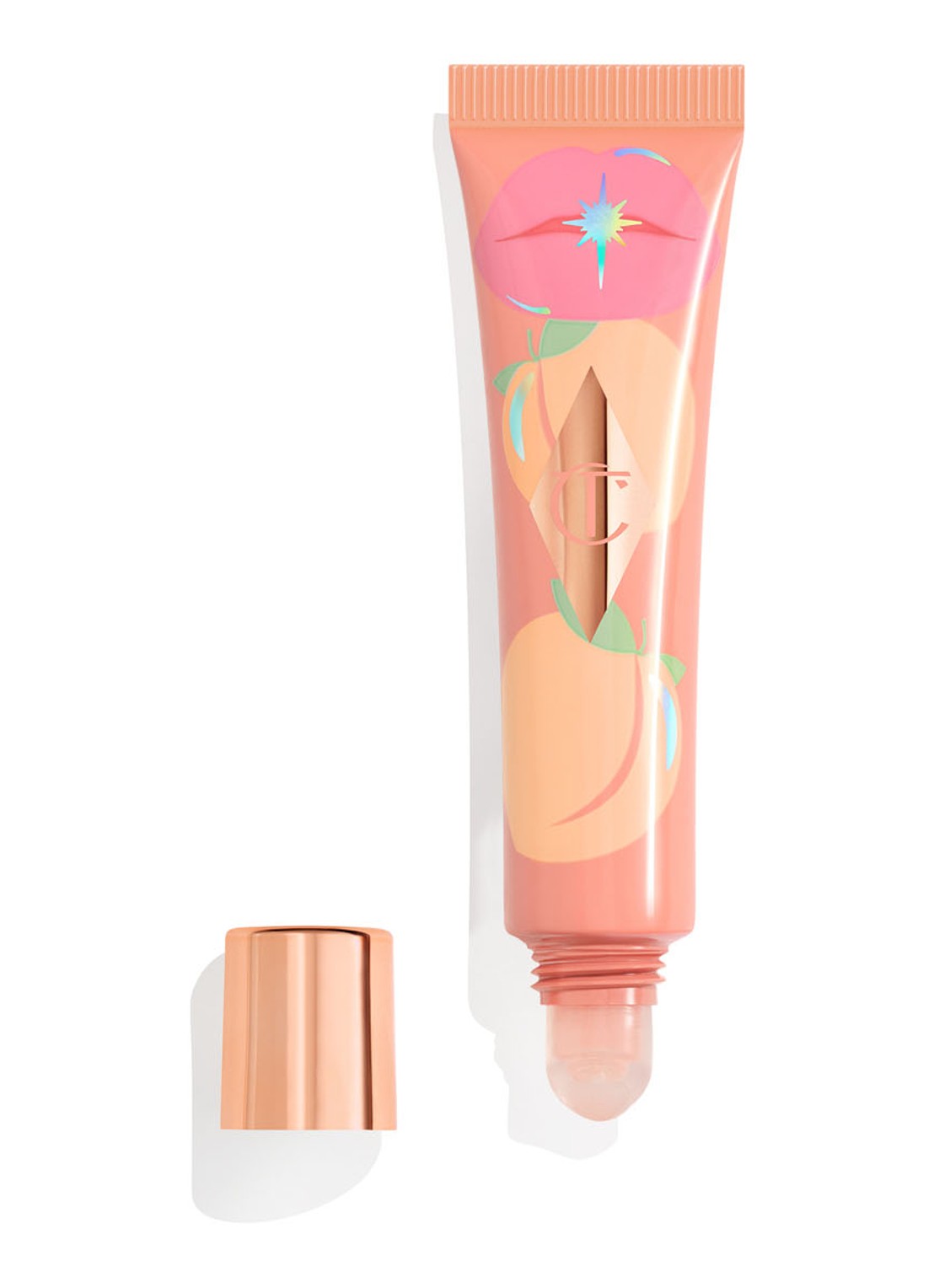Charlotte Tilbury Unreal Lips Healthy Glow Nectar Oil - lipolie - voorkant 6 pure peach