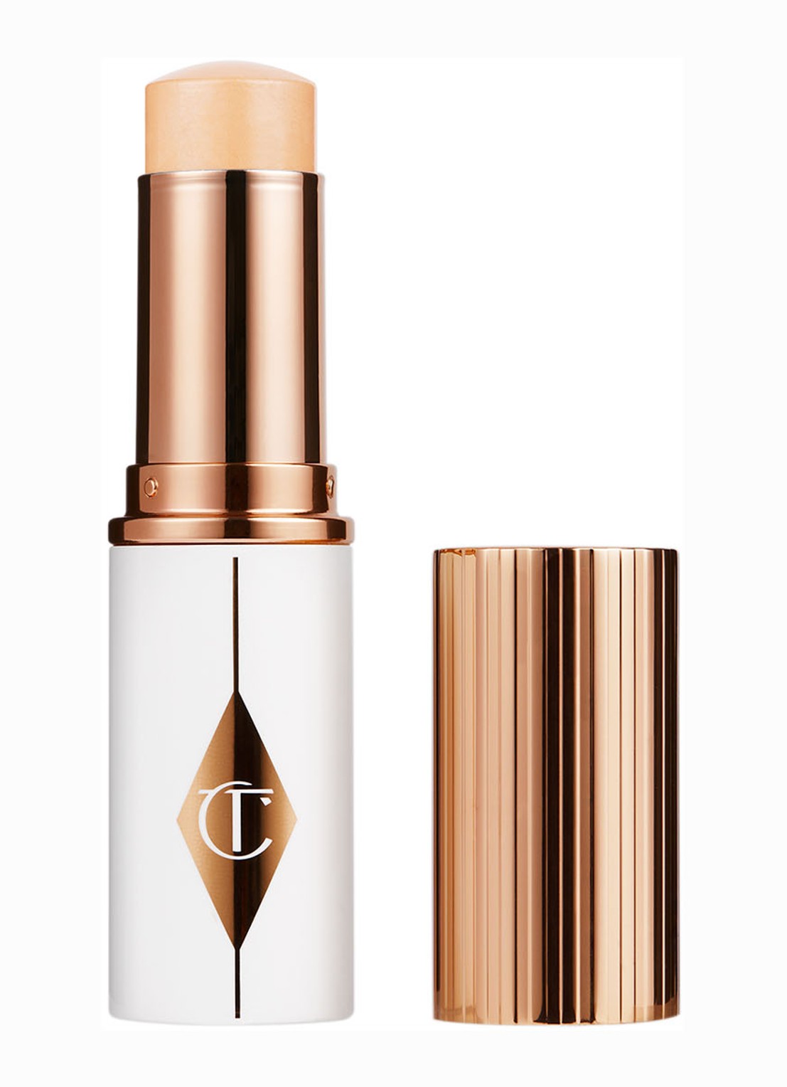 Charlotte Tilbury Unreal Skin Sheer Glow Tint - hydraterende foundation stick - voorkant 3 fair