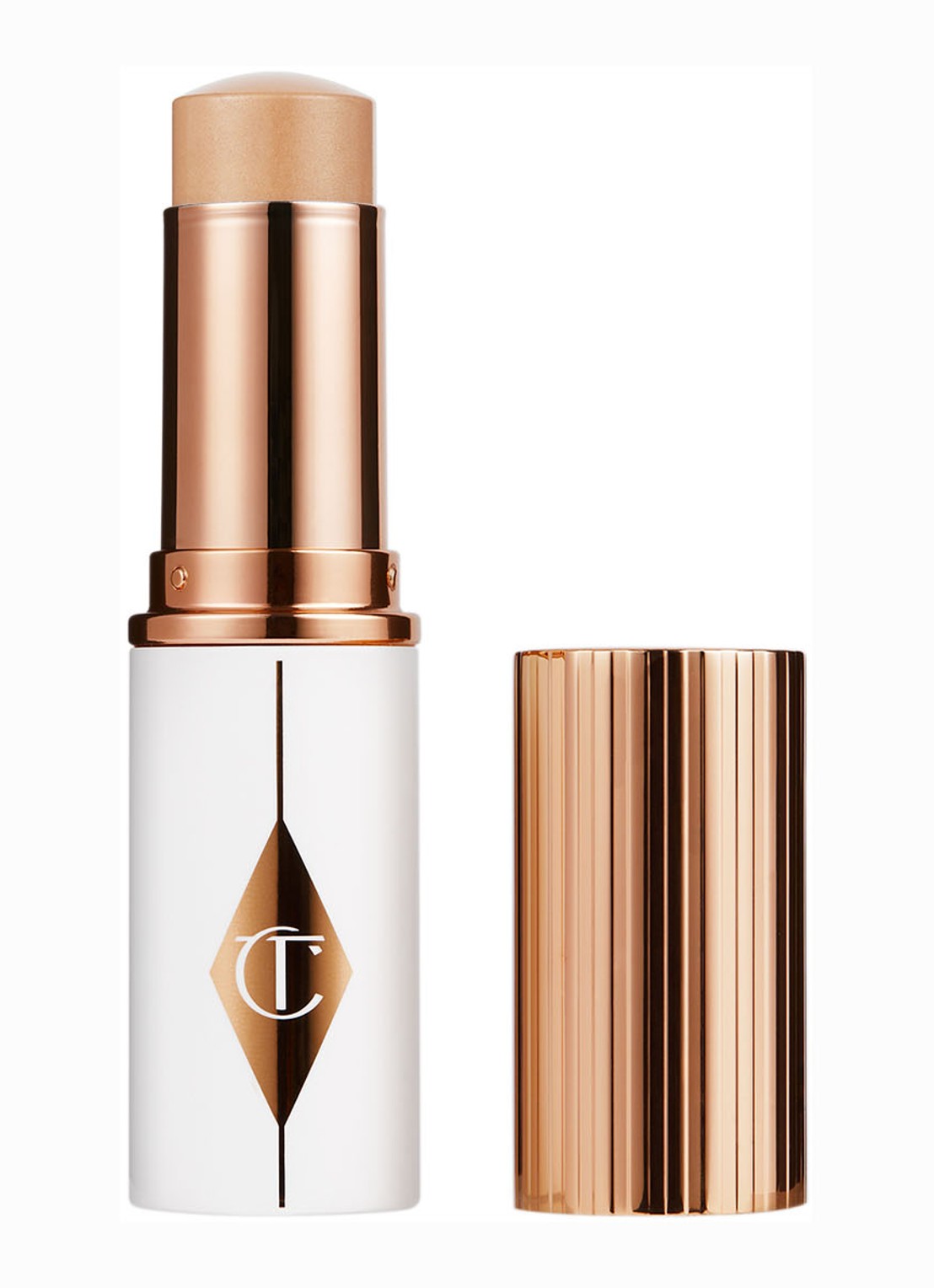 Charlotte Tilbury Unreal Skin Sheer Glow Tint - hydraterende foundation stick - voorkant 5 medium