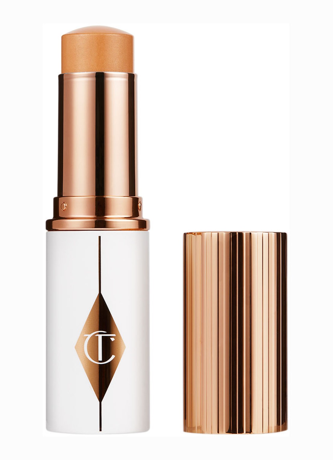 Charlotte Tilbury Unreal Skin Sheer Glow Tint - hydraterende foundation stick - voorkant 5 8 medium