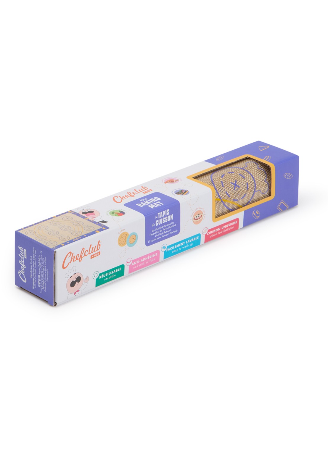 Chefclub Bakmat 30 x 40 cm - voorkant paars