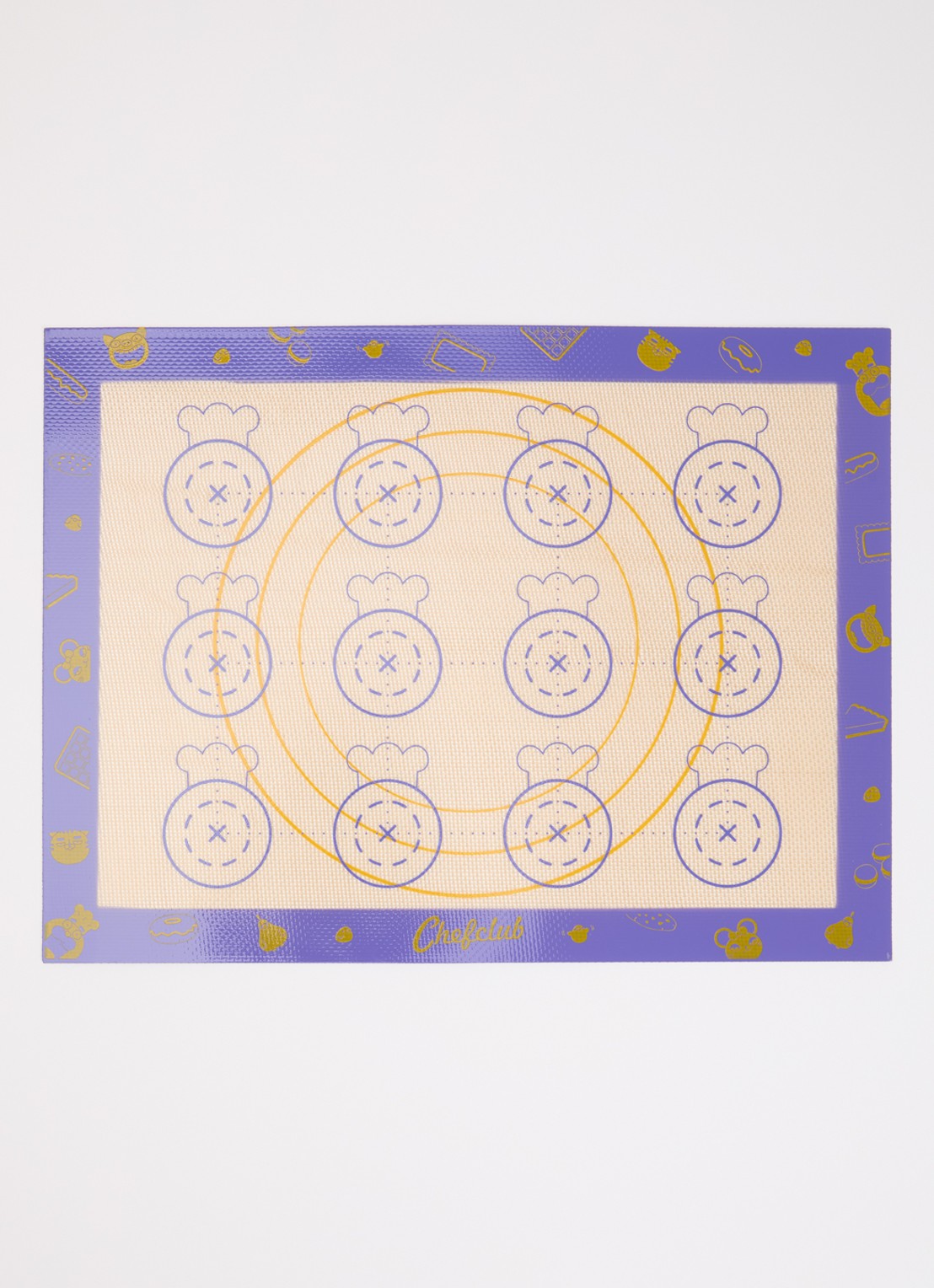 Chefclub Bakmat 30 x 40 cm - voorkant 2 paars
