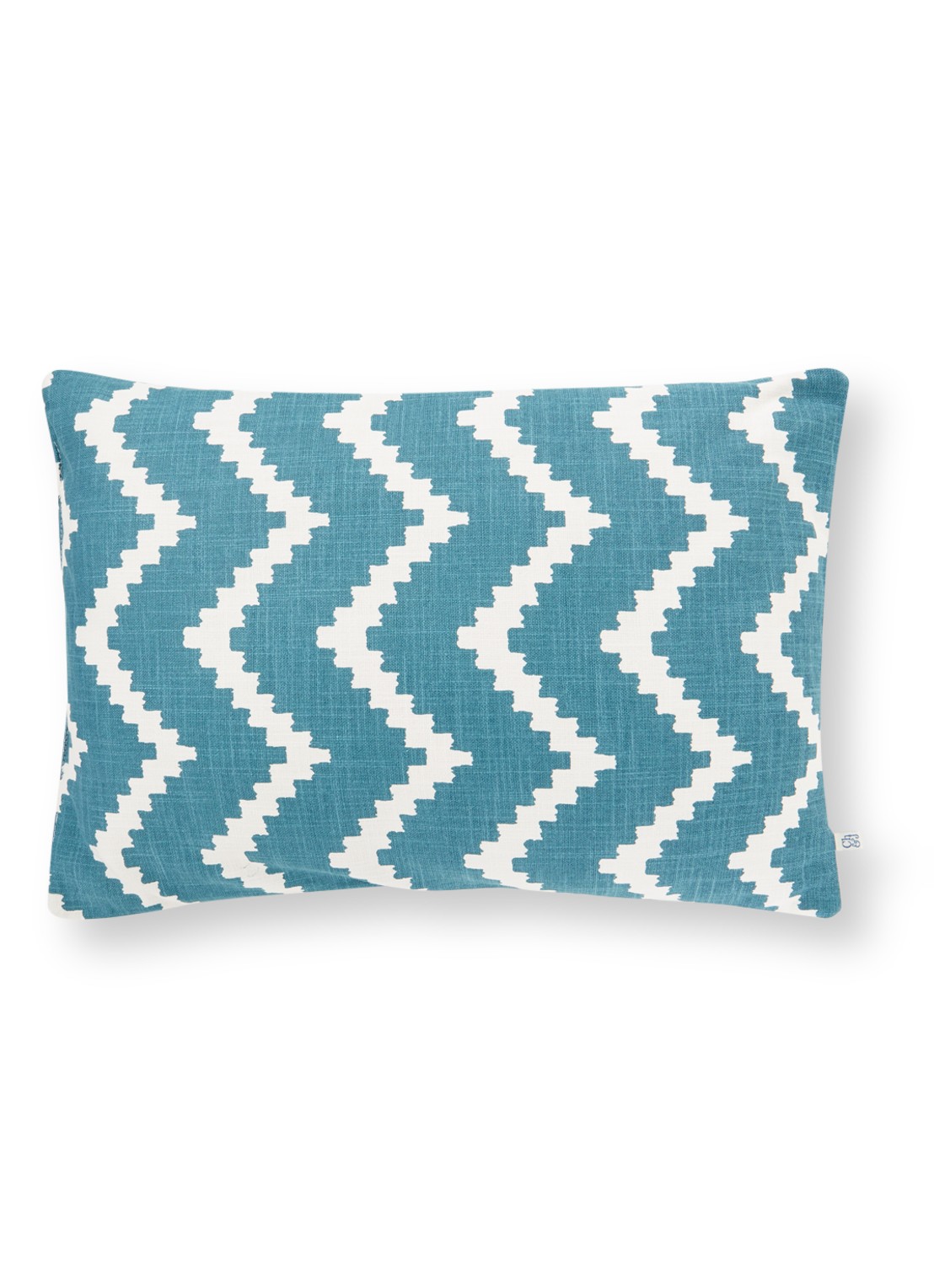 Chhatwal & Jonsson Ikat Seema waterafstotend sierkussen 40 x 60 cm - voorkant blauw