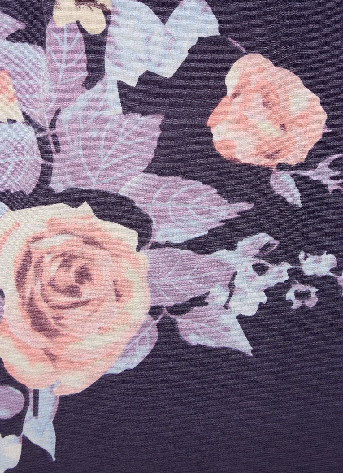 Chi Chi London Mini blousejurk met bloemenprint en ceintuur - detail 3 violet