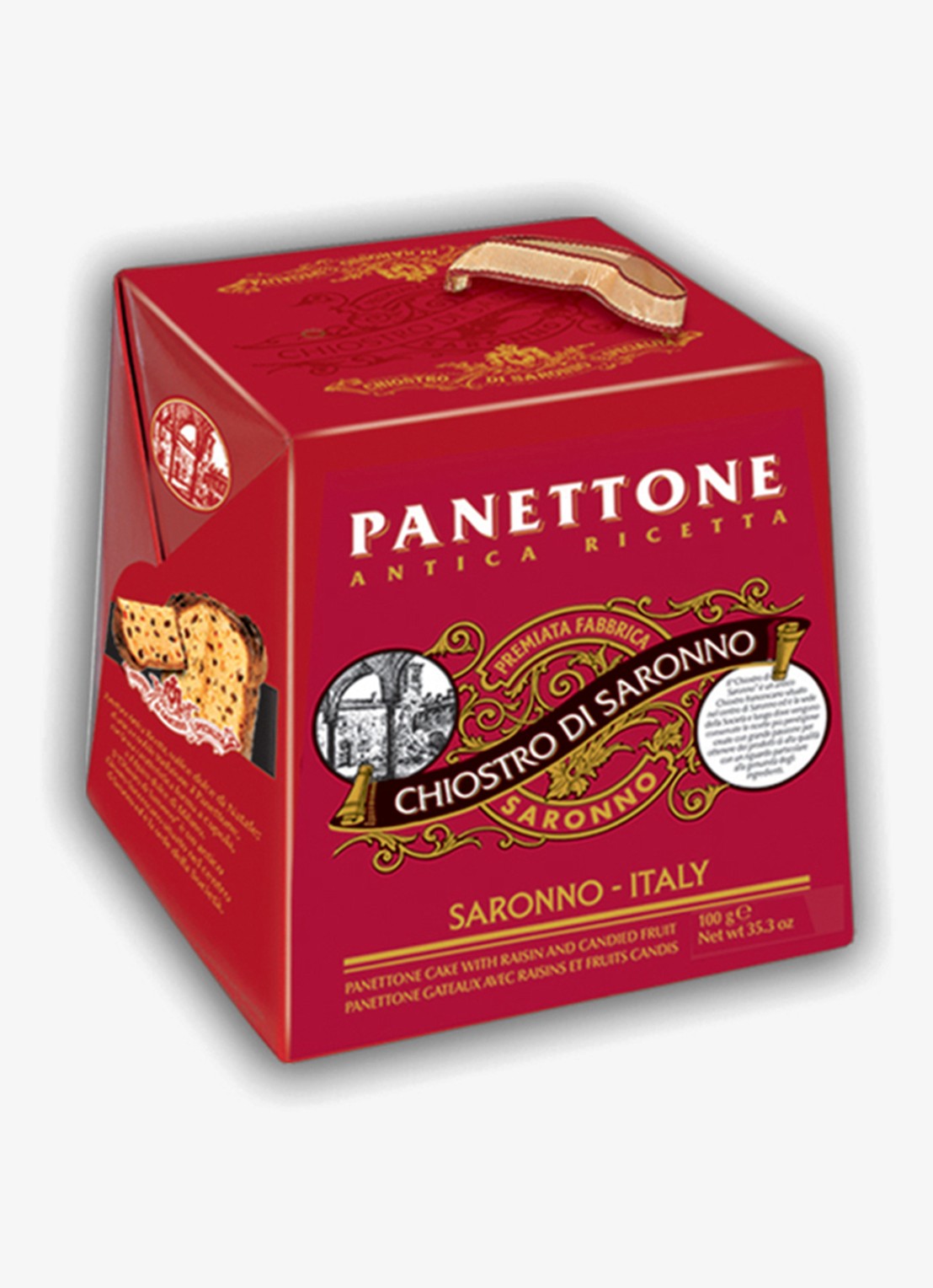 Chiostro di Saronno Classico panettone 100 gram - voorkant beige