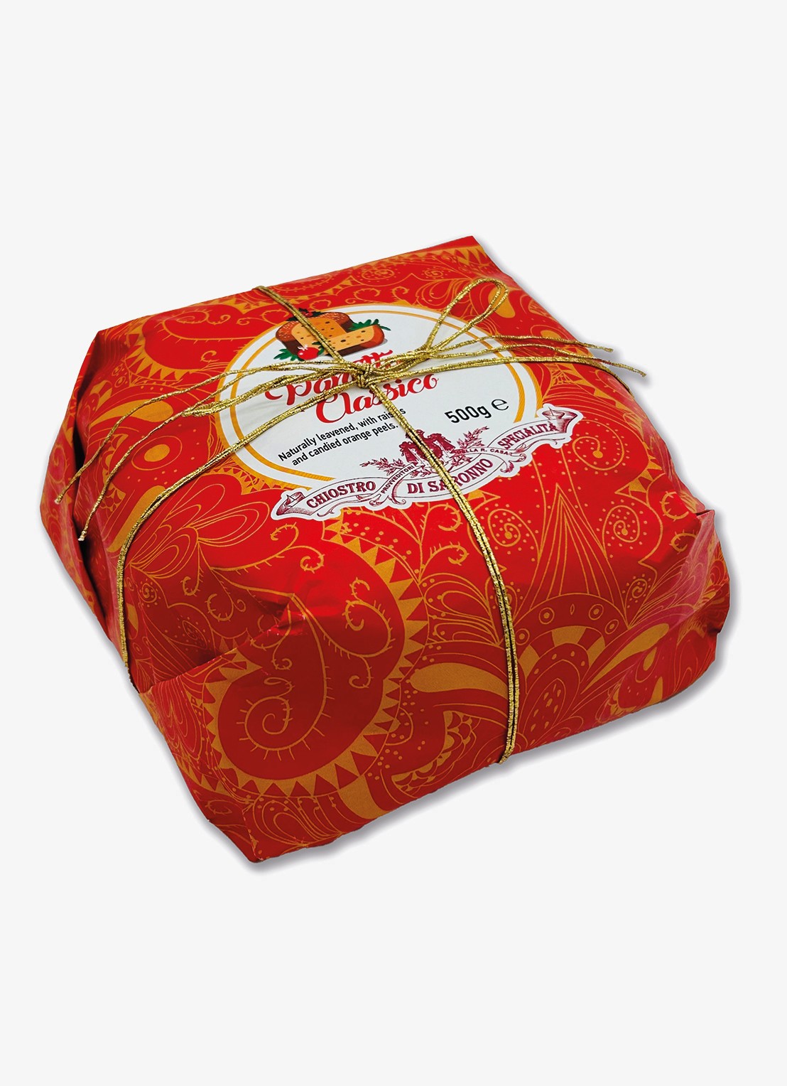 Chiostro di Saronno Classico panettone 500 gram - voorkant beige