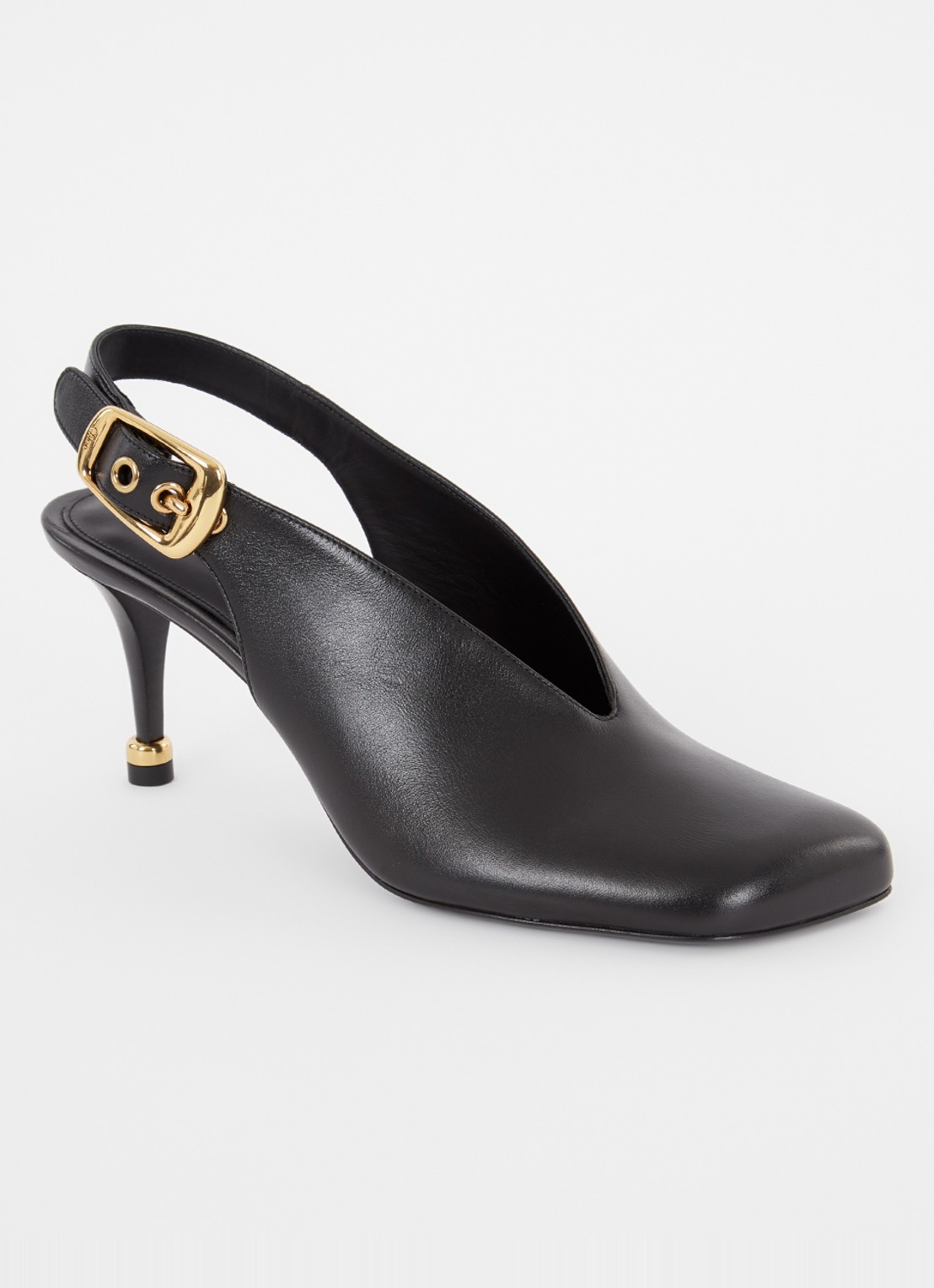 Chloé Andrea slingback van kalfsleer  - voorkant 6 zwart