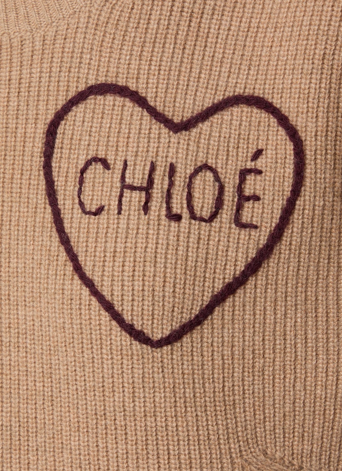 Chloé Blouse van zijde met details van kant - detail 3 bruin