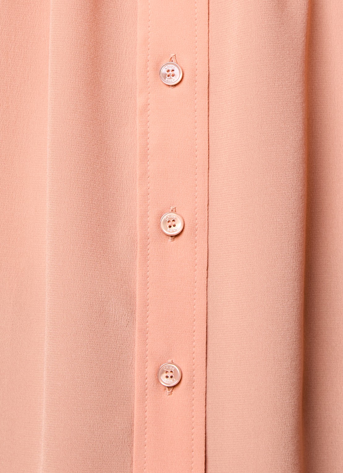 Chloé Blouse van zijde met ronde hals - detail 2 oudroze