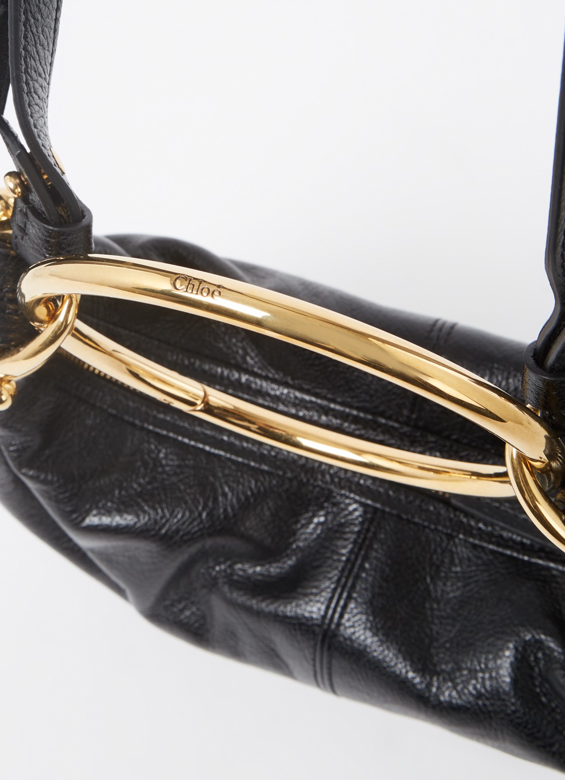 Chloé Bracelet handtas van kalfsleer - detail 3 zwart