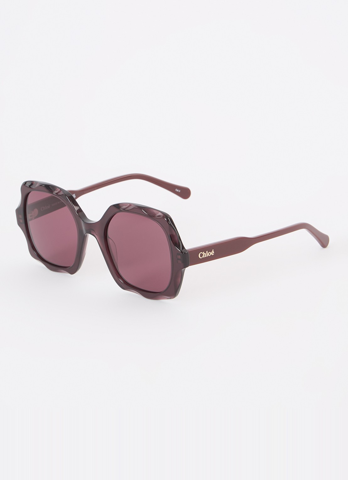 Chloé Butterfly zonnebril CH0226S - voorkant aubergine