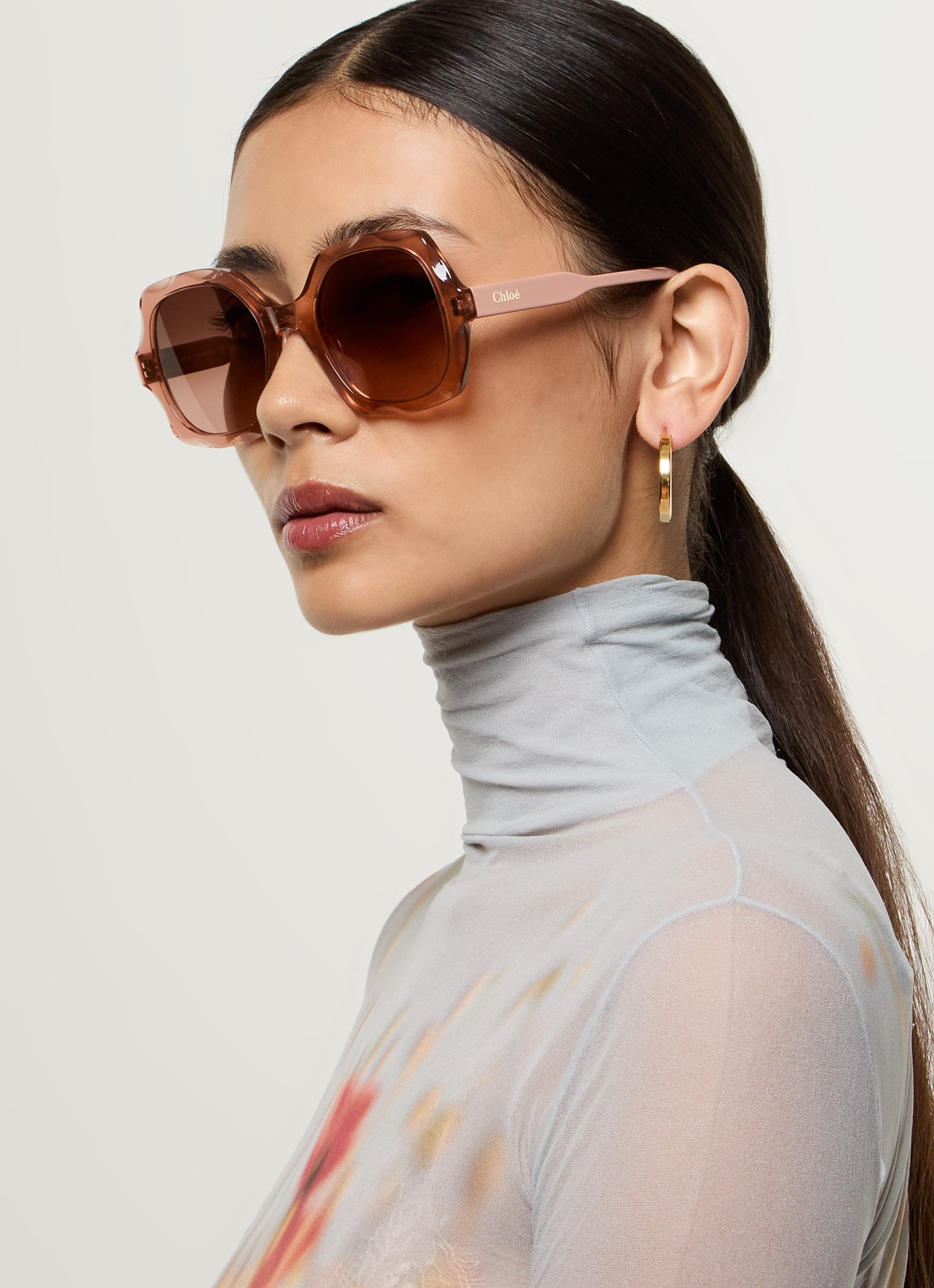 Chloé Butterfly zonnebril CH0226S - voorkant 2 zalmroze