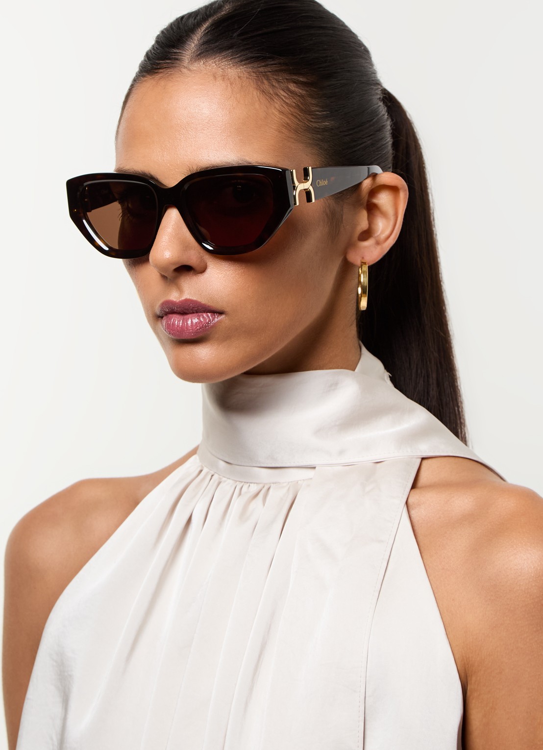 Chloé Butterfly zonnebril CH0235S - voorkant 2 donkerbruin