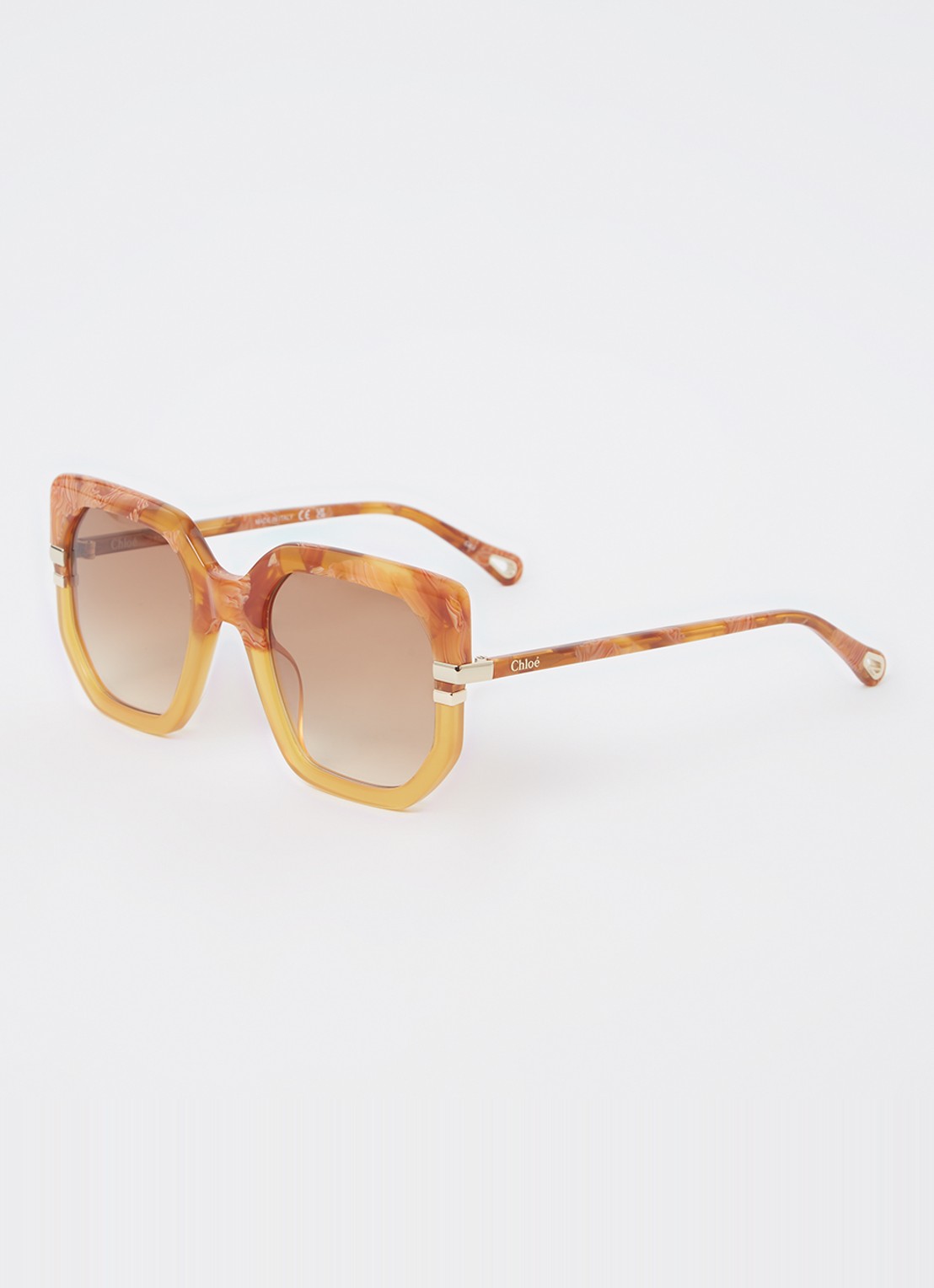 Chloé Butterfly zonnebril CH0240S - voorkant mosterd