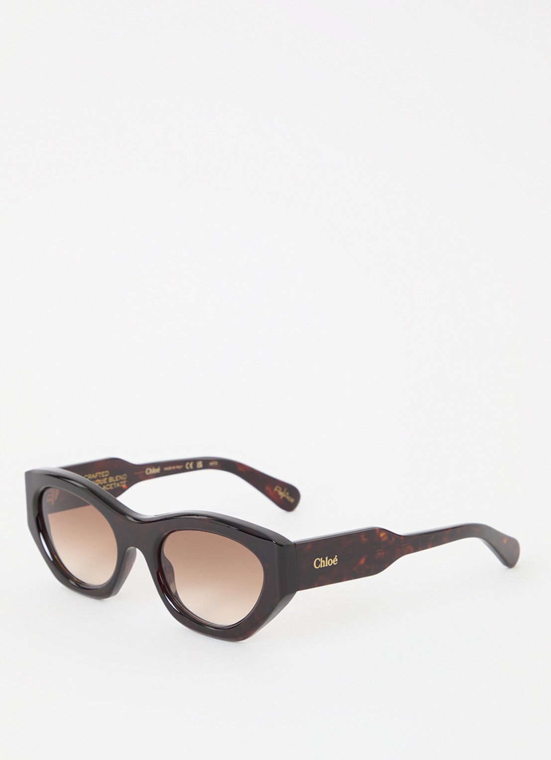 Chloé Cat Eye zonnebril CH0220S  - voorkant donkerbruin