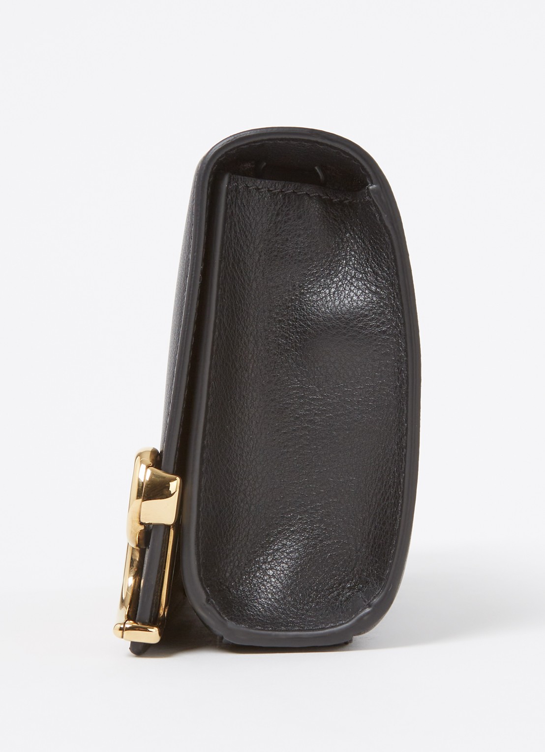 Chloé Crossbodytas van kalfsleer met logo - detail 2 zwart