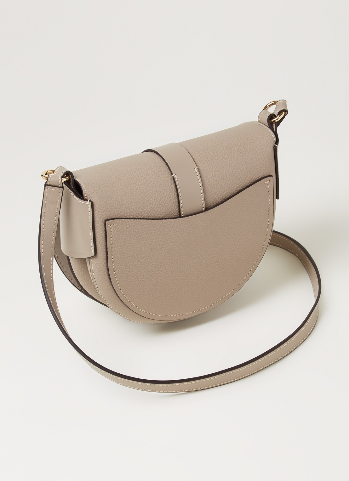 Chloé Darryl crossbodytas van kalfsleer - achterkant 5 grijs