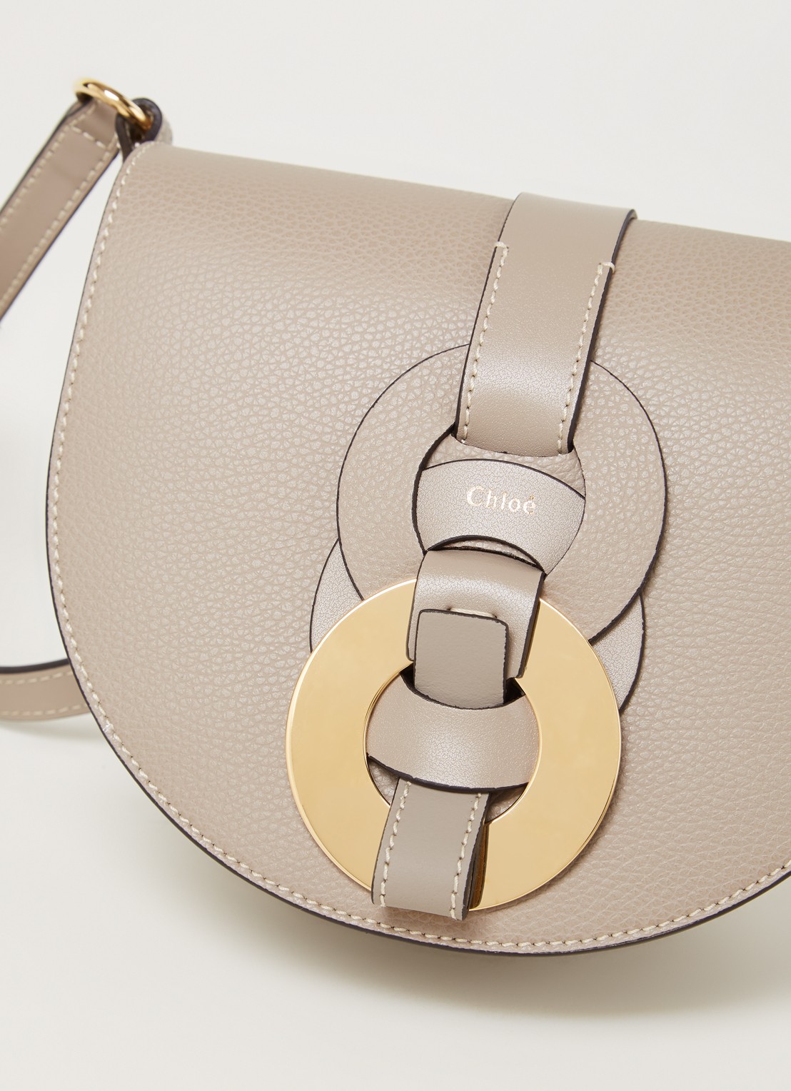 Chloé Darryl crossbodytas van kalfsleer - detail 3 grijs