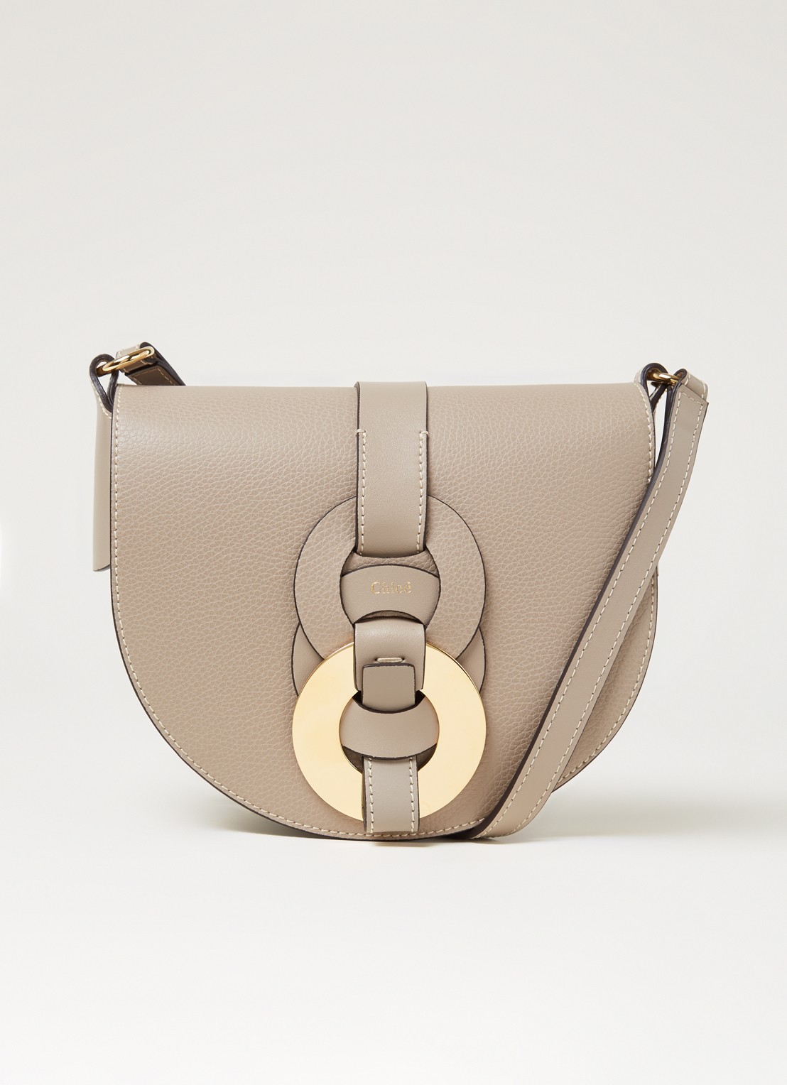 Chloé Darryl crossbodytas van kalfsleer - voorkant 4 grijs