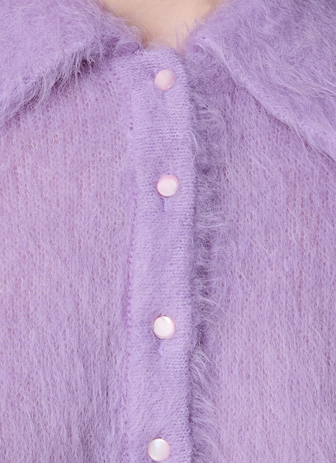 Chloé Fijngebreide trui in alpaca wolblend - detail 3 lavendel