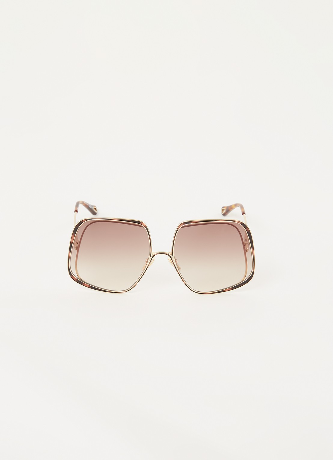 Chloé Hanah zonnebril CH0035S - voorkant 2 goud