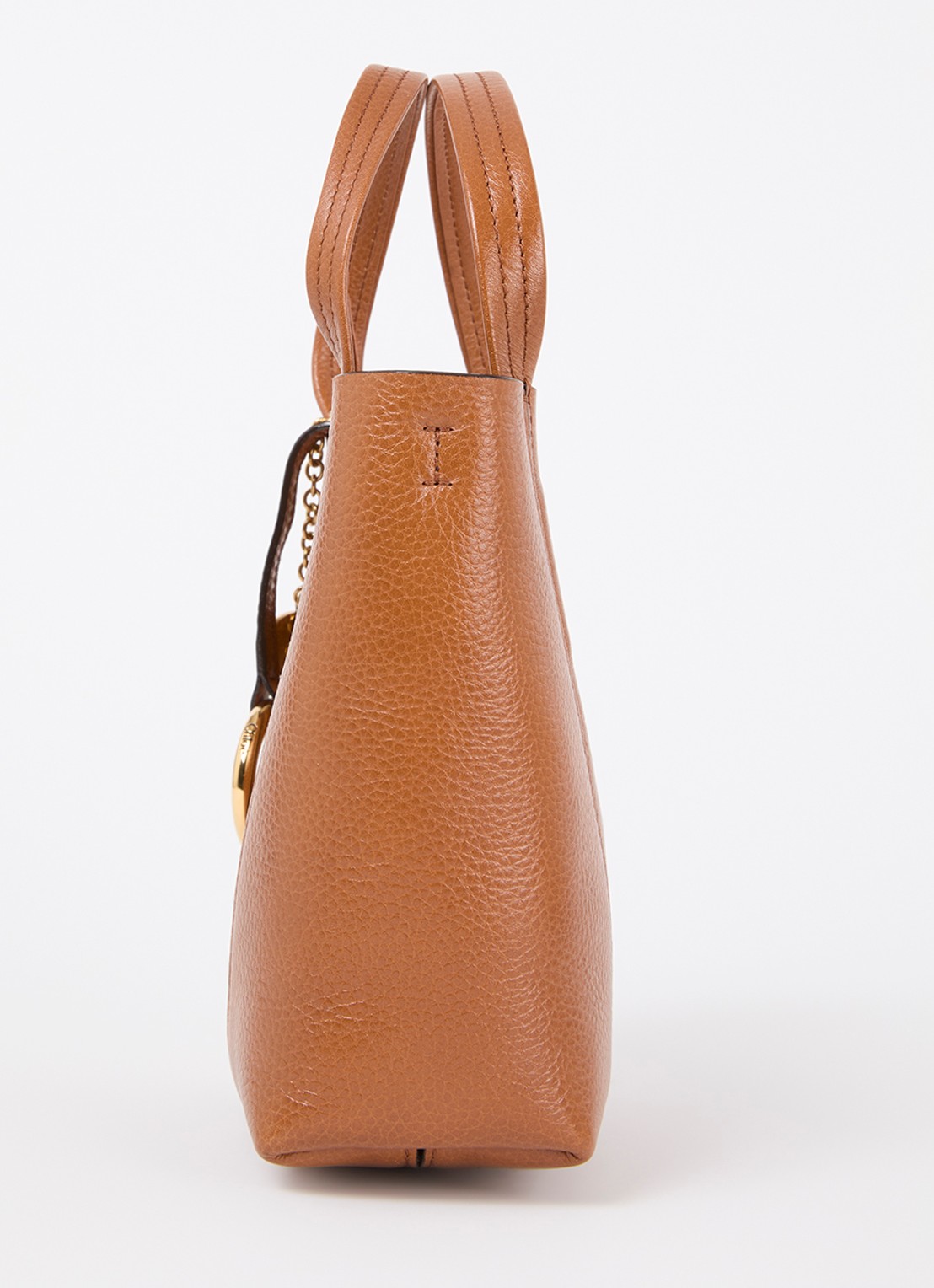 Chloé Handtas van leer met afneembare schouderriem - detail 2 bruin