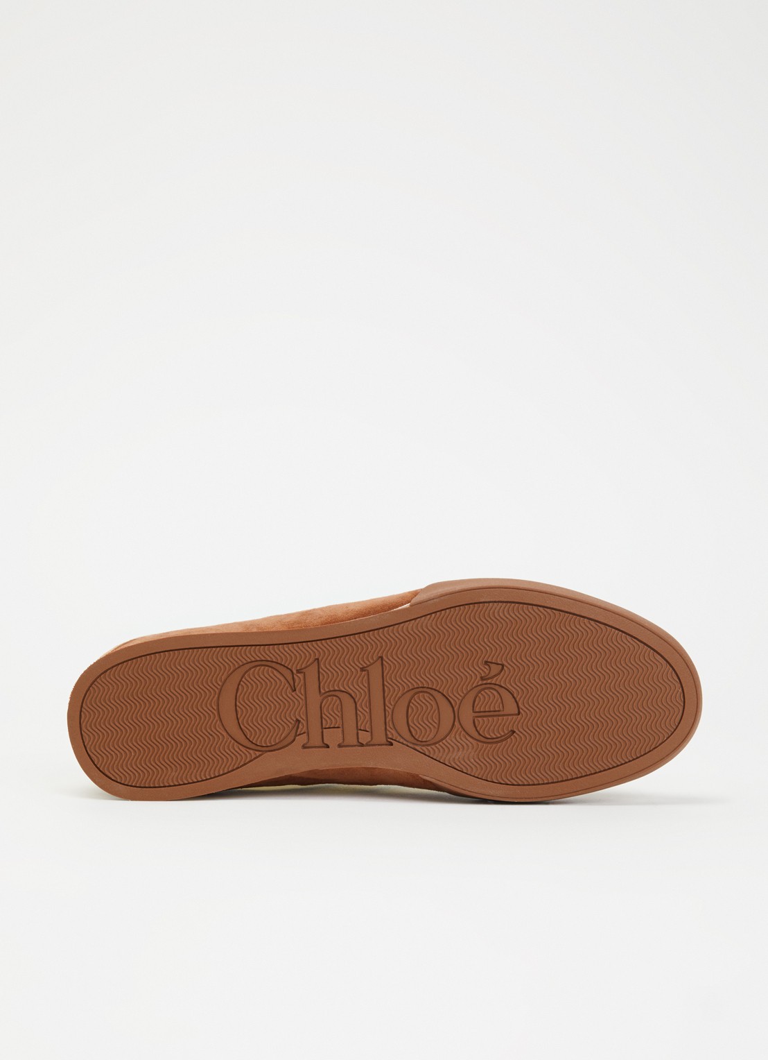 Chloé Kick sneaker met geitensuède details - detail 5 bruin