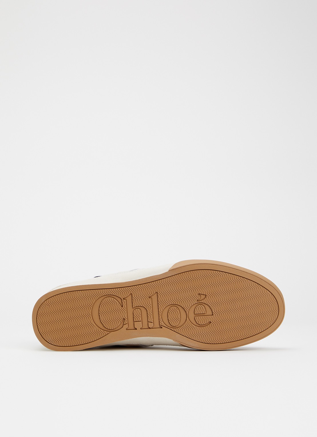 Chloé Kick sneaker van kalfsleer met details van suède - detail 5 ivoor