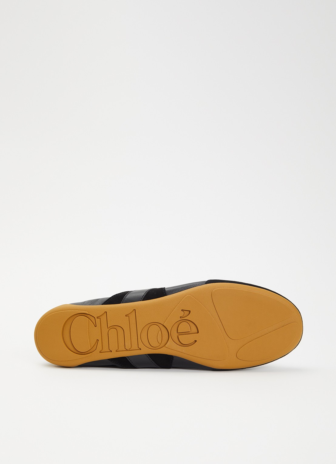 Chloé Kick sneaker van schapenleer met details van suède - detail 5 zwart