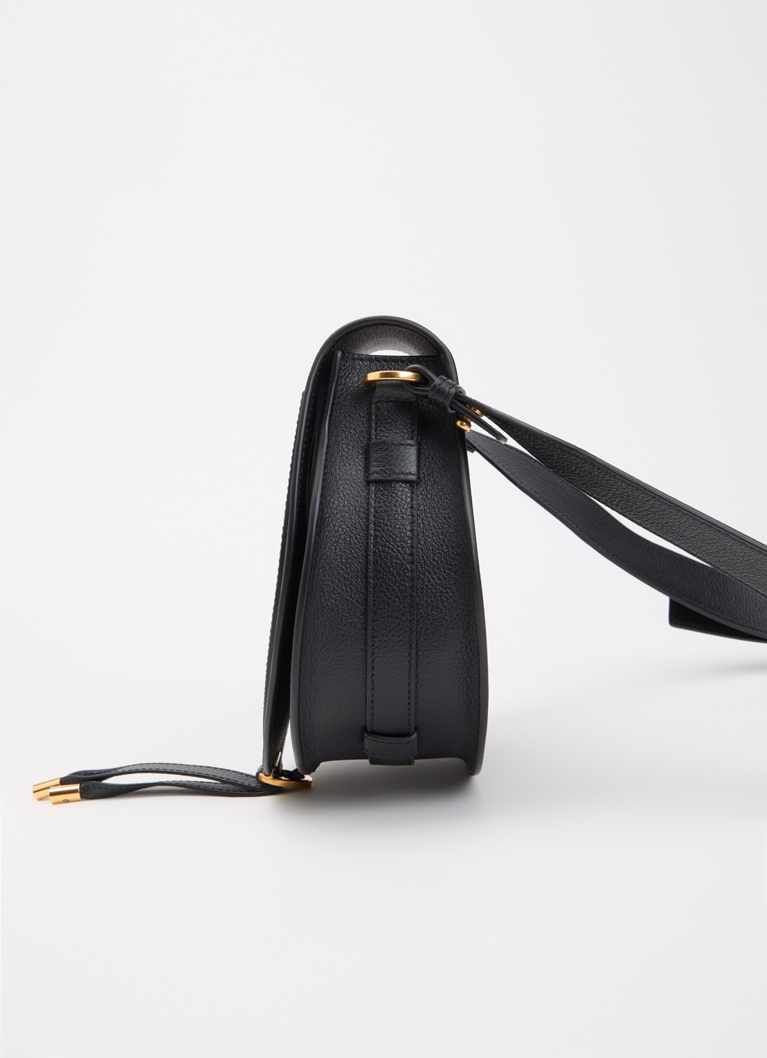 Chloé Marcie crossbodytas van kalfsleer met structuur - detail 5 zwart