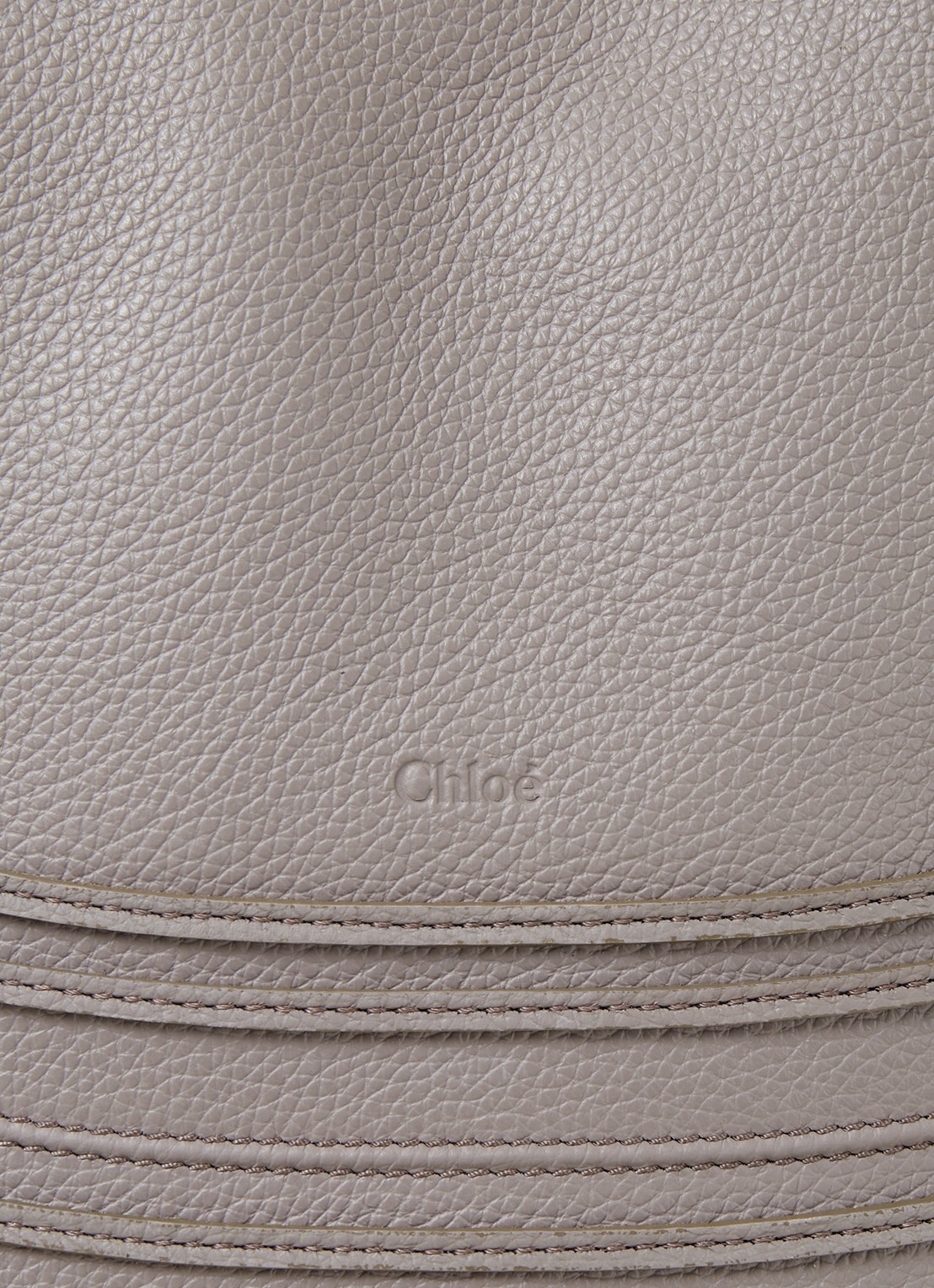 Chloé Marcie handtas van kalfsleer - detail 3 grijs